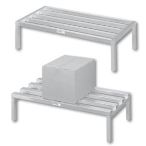 An image of the aluminum dunnage racks available from Channel Manufacturing.
