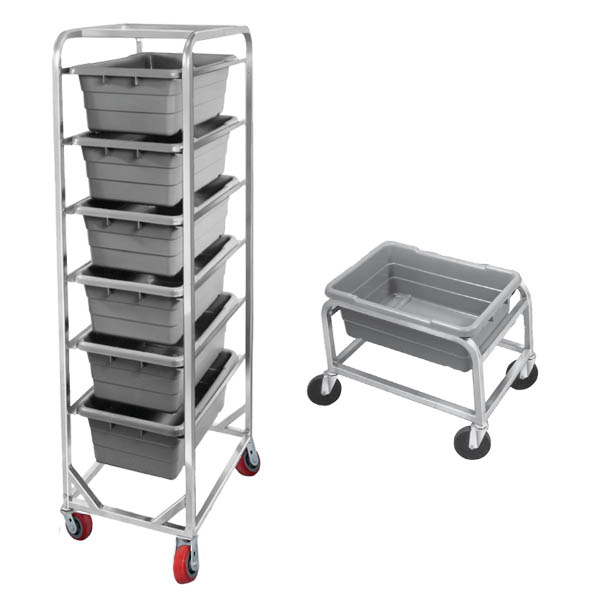 An image of all-welded mobile lug racks from Channel Manufacturing