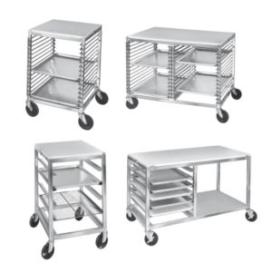 An image of the mobile tables for foodservice preparation applications available from Channel Manufacturing