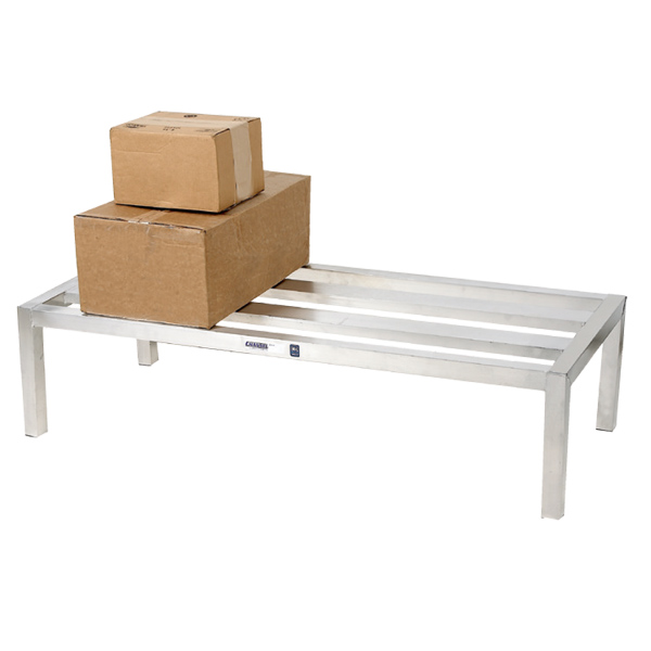 An image of the e-channel dunnage racks available from Channel Manufacturing.