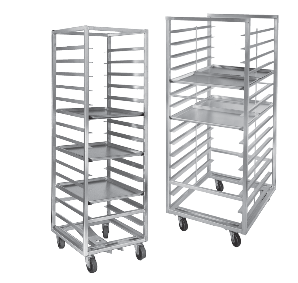An image of custom pizza racks built by Channel Manufacturing that links to more information about the company. 
