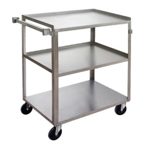 An image of the Channel Manufacturing bussing and utility carts for foodservice and material handling applications.