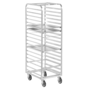 An image of the mobile pan racks available from Channel Manufacturing.