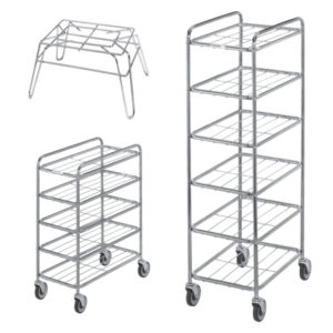 An image of display stands available from foodservice's Channel Manufacturing.