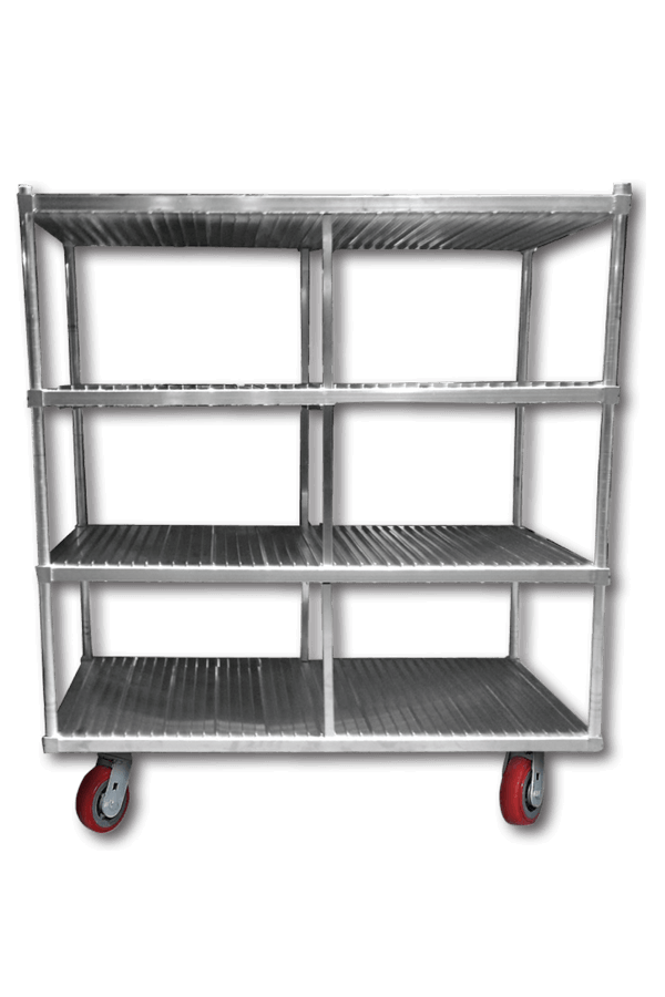 Channel Manufacturing Light Duty Wire Mobile Tray Drying Rack - 44L x 25W  x 70H