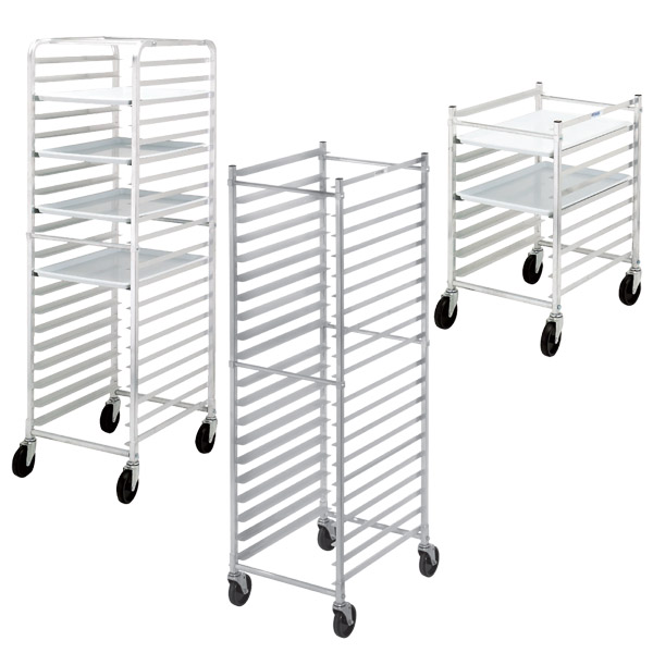 An image of the knockdown bun pan racks available from Channel Manufacturing.