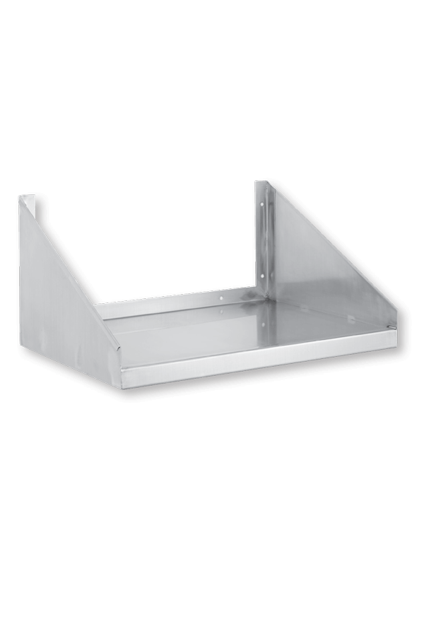 Wall Mounted Shelves: Stainless Steel, Two Brackets, BL-WS - Cleanroom World