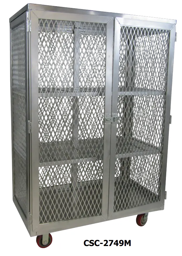 An image of the Security Cages built by Channel Manufacturing.