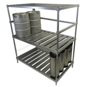 An image of the Channel Manufacturing double deep keg storage.